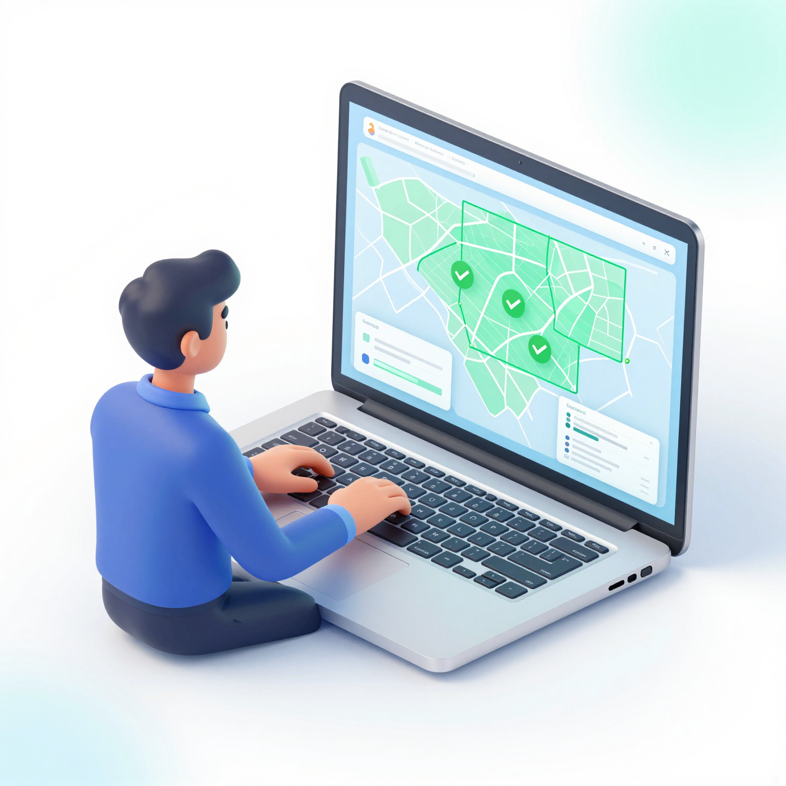 Kehadiran Dashboard Illustration